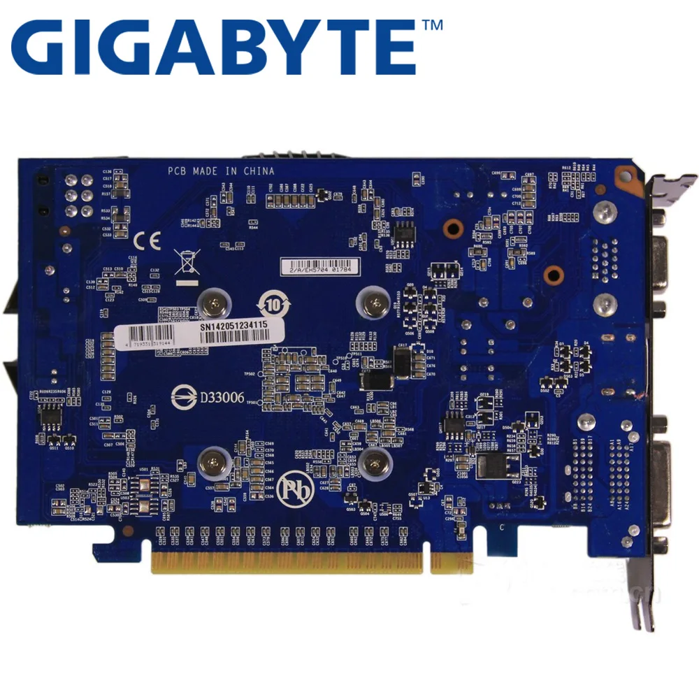 Видеокарта GIGABYTE оригинал GT740 1 ГБ 128 бит GDDR5 видеокарта для nVIDIA Geforce GT 740