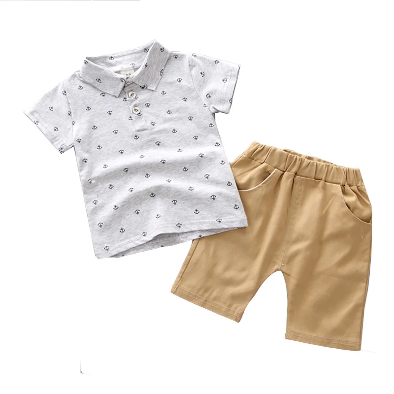 

Summer Baby Boy Clothes Set Short Sleeve T-shirt+Pants Gentleman Boy Clothes Set Children Clothes Boy T-shirt
