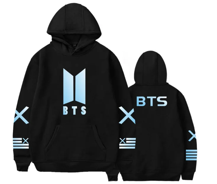 

BF Kpop Love Yourself Street fashion brand men/women bulletproof youth group hooded sweater autumn winter plus size plus velvet