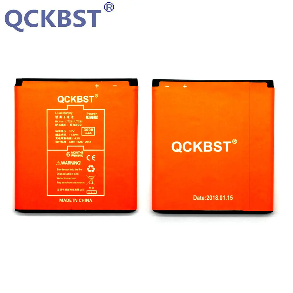 New BA800 3000mAh Battery For SONY Xperia V / S / VC LT25i LT26i LT26ii LT25C Phone Batteries New BA800 3000mAh Battery For SONY Xperia V / S / VC LT25i LT26i LT26ii LT25C Phone Batteries