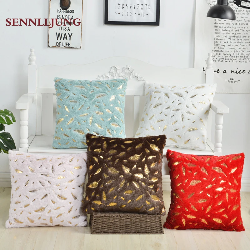 

SENNLLJUNG High grade fuzz sequin pillow cojines decorativos para sofa pillow covers decorative pink pillow throw pillow covers