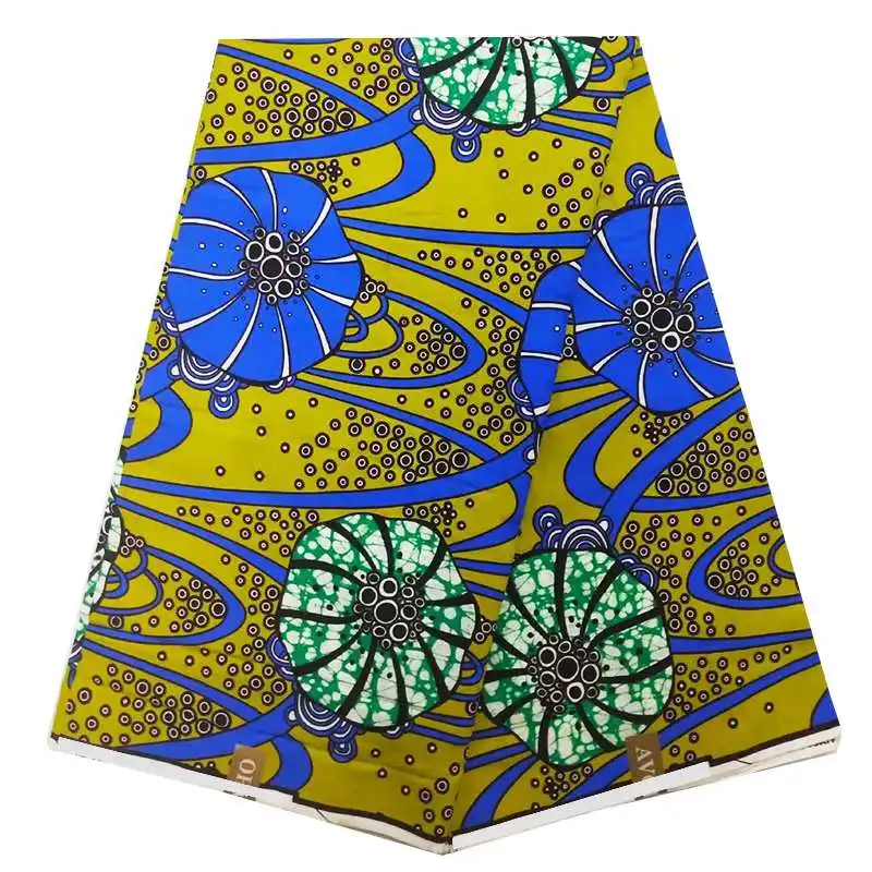 

african real wax pange print cotton fabric/hot sale print by 6yards nigerian wedding party design