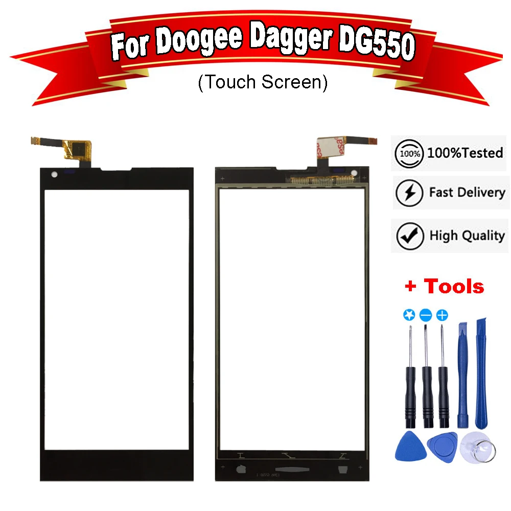 Сменный сенсорный экран Для Doogee Dagger DG550 черный + Инструменты|Сенсорные панели
