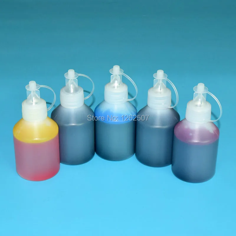 

5 Color ink refill kits for hp 178 364 564 for hp photosmart c5380 c6380 d5460 c309 printer bulk refill dye ink