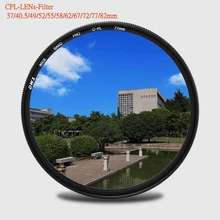 Circular-Polarizing Filter CPL Lens Filter Kit 55/58/62/67/72/77/82mm AGC Optical Glass for Nikon Sony Canon Camera Accessories Circular-Polarizing Filter CPL Lens Filter Kit 55/58/62/67/72/77/82mm AGC Optical Glass for Nikon Sony Canon Camera Accessories