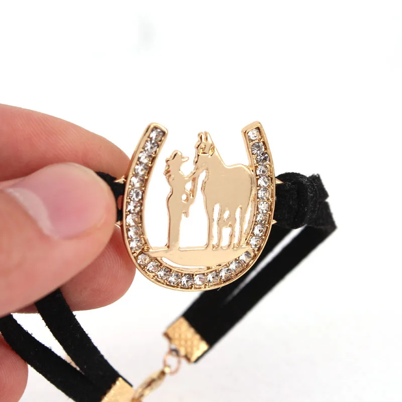 Браслеты hzew pretty girl and her horse в форме подковы|necklace horse|necklace necklacenecklace horseshoe |