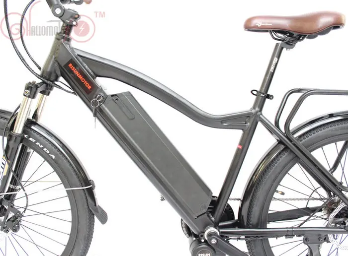 Top EU DUTY FREE 48V 350W 500W Torque Sensor Mid Drive Motor MTB Electric Bicycle + Ebike 48V 12.5AH Lithium Ion Battery 7