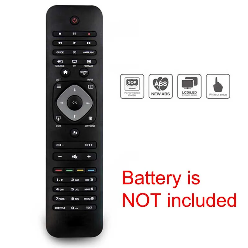 

Mayitr 1pc High Quality Remote Controller RM-L1128 Dedicated Replacement TV Remote Control for Philips LCD LED Smart TV