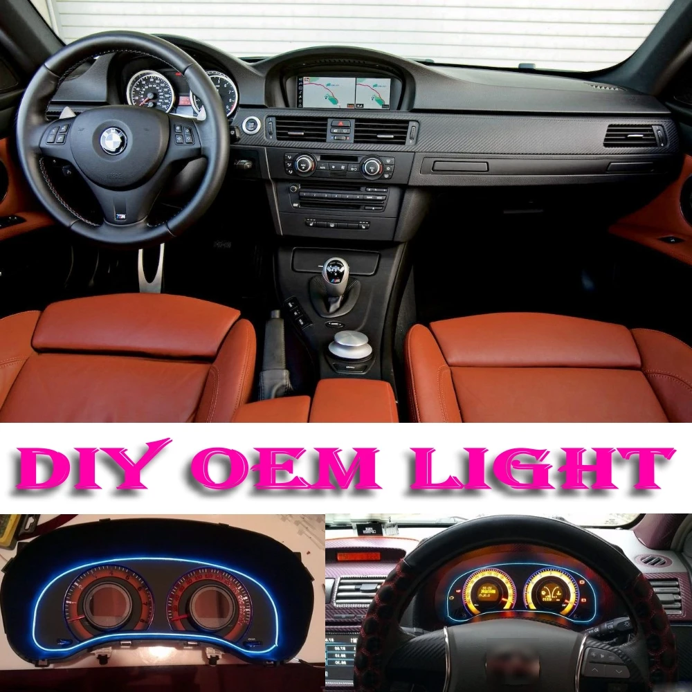 Car Atmosphere Light Flexible Neon Light El Wire Interior Light Decorative Decals s Inside Tuning For Bmw 3 M3 0 6 E46 Tuning Peg M3 Nuttuning Oem Aliexpress