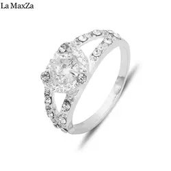 La maxza бренд роскошных один большой любви формы супер-flash Циркон пара большой кристалл Кольца Для женщин Свадьба палец Интимные аксессуары
