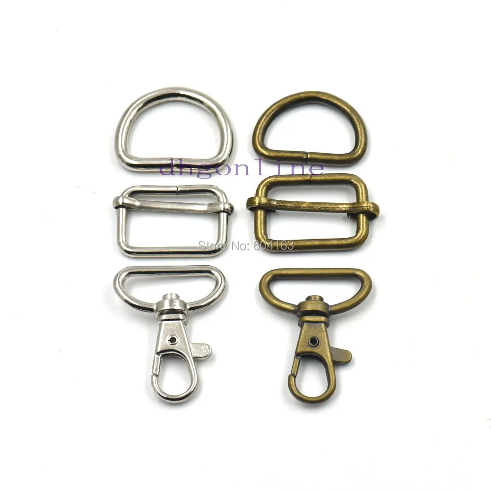 5 Sets 1" 25mm Swivel Clip Hook Sling D ring adjustor Triglide bing
