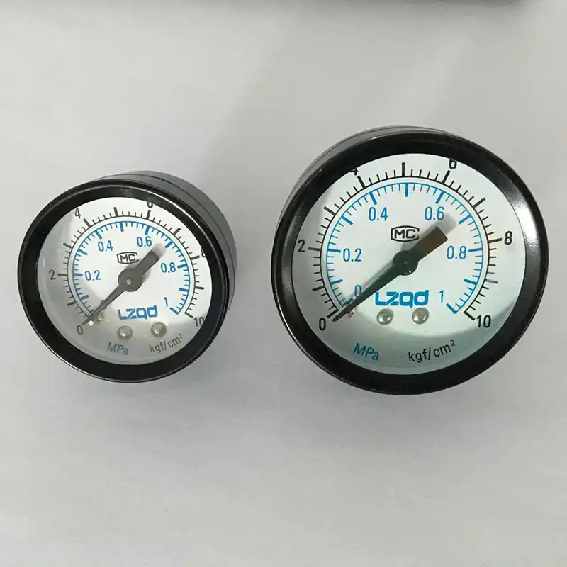 SMC Airtac type Pneumatic mini air pressure gauge iron plastic port 1/8