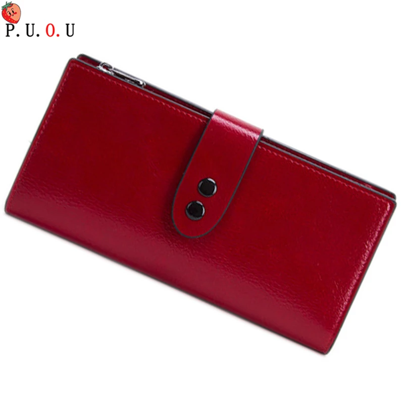 

8 Color Leather Long Wallet Handbag Coin Pocket Card Holder Womens Phone Wallets and Purses Money Bags High Quality Long Wallets