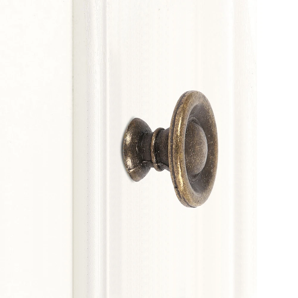 

1X Vintage Ceramic Door Knob Cabinet Drawer Cupboard Kitchen Retro Pull Handle Material Zinc Alloy