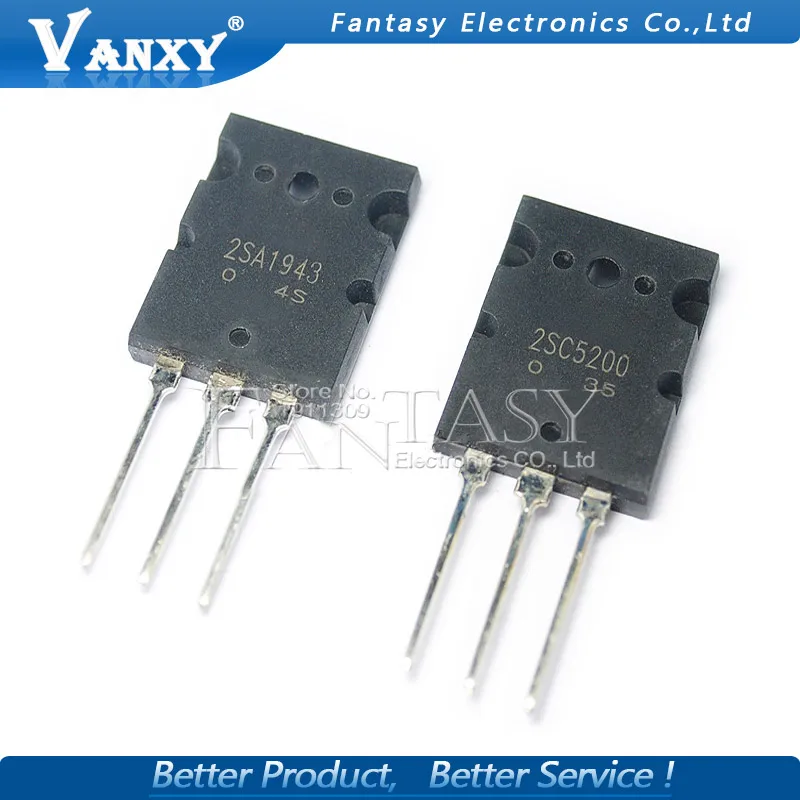 3Pair 2SA1943//2SC5200 Pnp Power Transistor Ic New aq