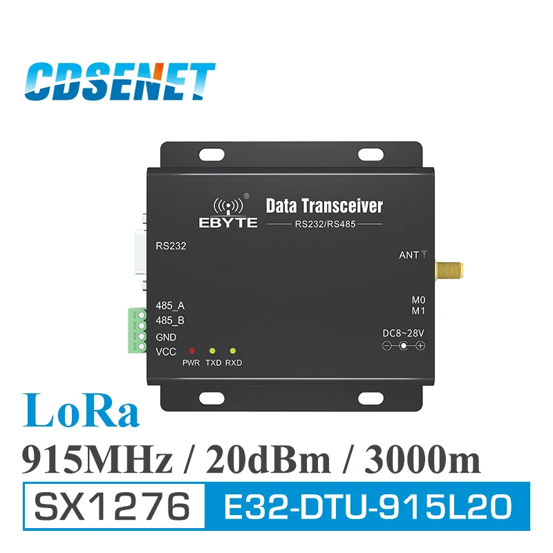 1 шт. 915 МГц LoRa SX1276 RS485 RS232 передатчик и приемник E32-DTU-915L20 CDSENET модуль uhf RF DTU 915 МГц трансивер