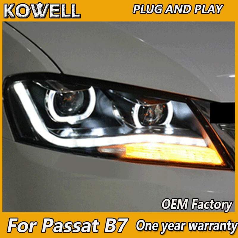 Стайлинг автомобиля KOWELL для VW Passat B7 ЕС фары 2012 2016 светодиодный ные Биксеноновые