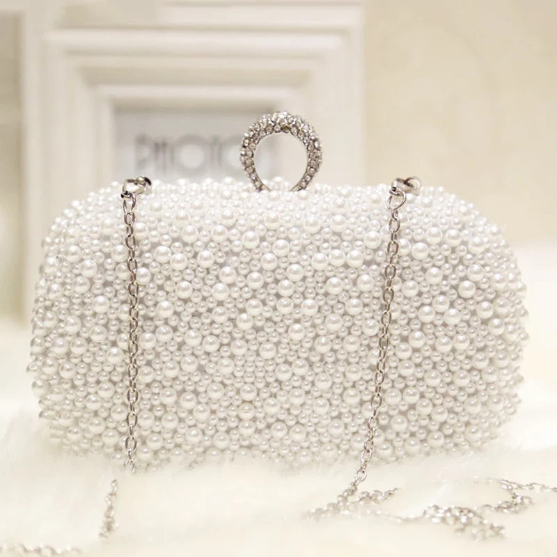 pearl beaded clutch