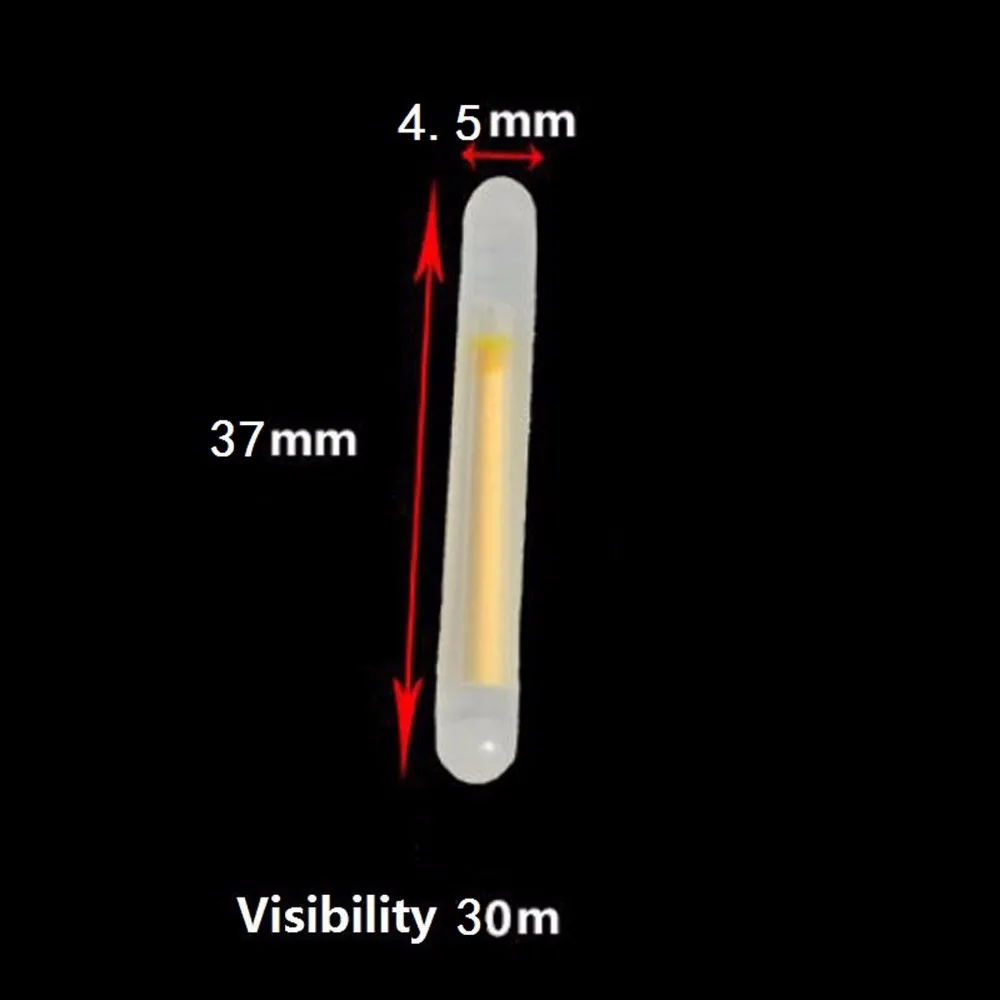 50 штук, 10 видов сумок 4,5*37 мм рыболовный поплавок Флуоресцентный светильник палка светильник, которая светится ночью; плавающий стержень светильник s светящаяся палочка для ночной рыбалки