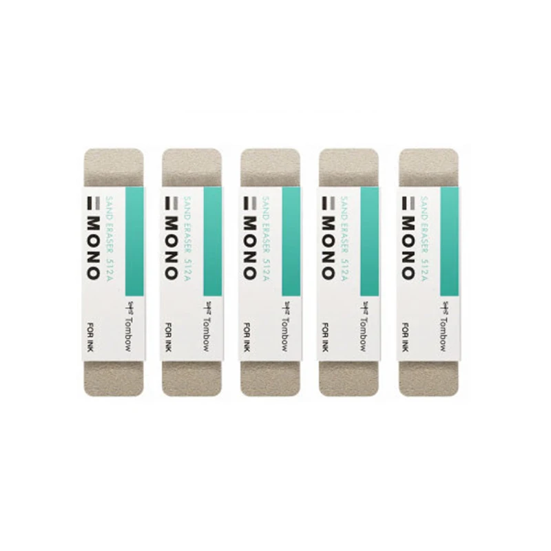 TOMBOW Mono Eraser ES-512A/ES-510A For Sand Eraser Scrub Rubber Double Head Ink Remover highlight School Supplies Erasers 5
