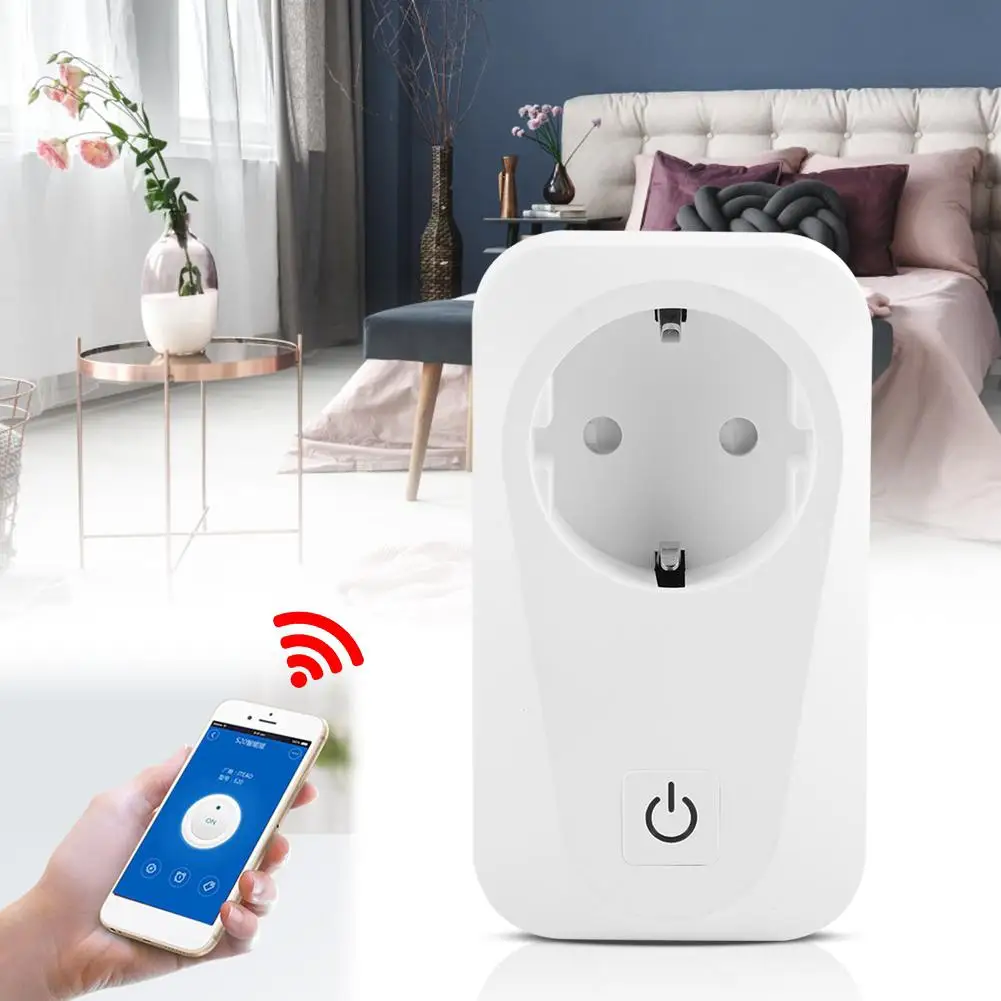 Wi-Fi Smart Plug Wi-Fi пульт дистанционного управления умный таймер розетка поддержка голосового управления 100-250 в EU US