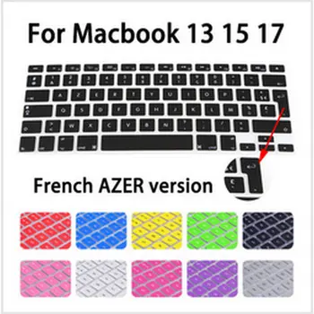 

AZERT Layout France Alphabet Silicone Waterproof Keyboard Protector Cover Fit For Apple MacBook Air 13 Pro Retina 13 15 17