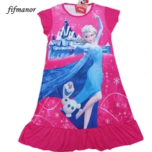2016 girl Nightie Dresses srobe fillette kids girls clothes new girls dresses Summer Girl Pajamas Nightgown Sleepwear