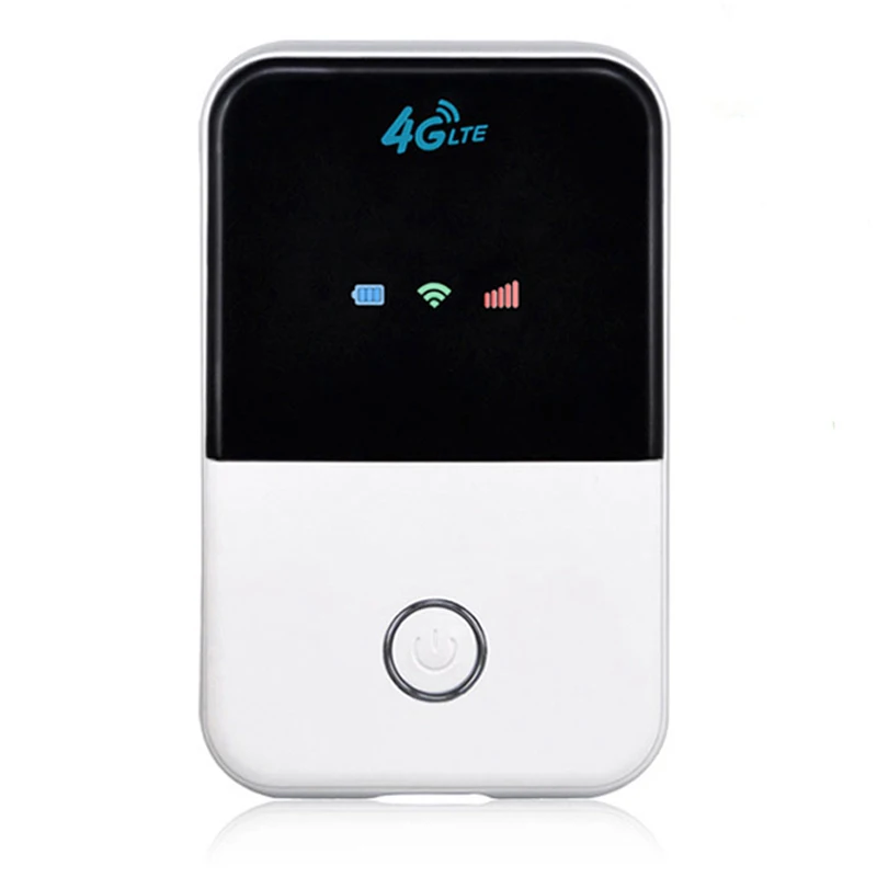 4G Wifi роутер мини роутер 3g 4G Lte Беспроводной Портативный Карманный Wi Fi Мобильная точка доступа автомобильный Wi-Fi роутер со слотом для sim-карты - Цвет: White