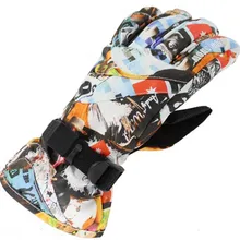 Толстые лыжные перчатки для детей 8-14 лет, подростковые лыжные перчатки для скейтбординга, зимние уличные водонепроницаемые спортивные перчатки