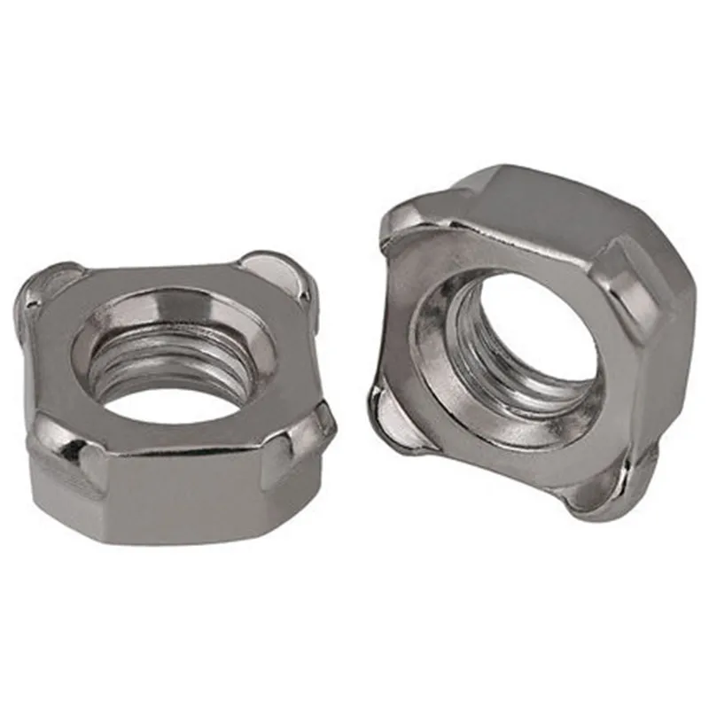 304 stainless steel square welding nut Four corners spot welding nut