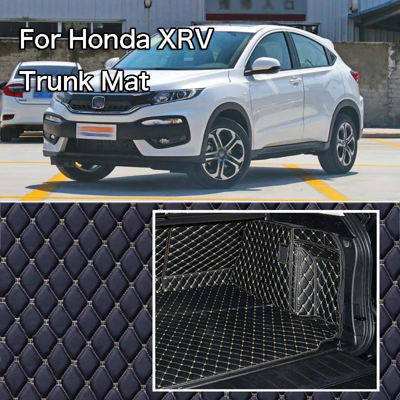 PU Leather Rear Trunk Cargo Liner Protector Mat Seat Back Cover For Honda XRV