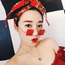 Горячие стиль, маленькая мини-рамка, квадратные отражающие солнцезащитные очки для мужчин и женщин