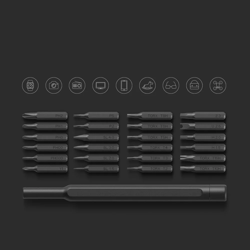 Xiaomi Mijia Wiha 24 в 1 Набор отверток магнитные инструменты для ремонта алюминиевая коробка Mijia набор отверток