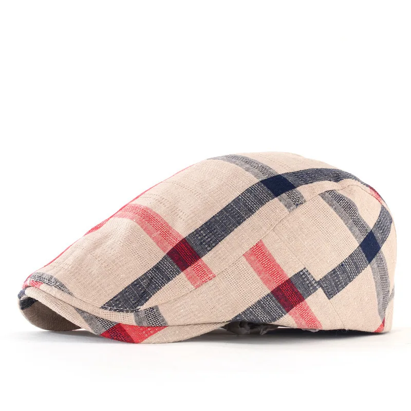 

Berets For Women Classic Englad Style Plaid Berets For Men Casual Unisex Sports Caps Cotton Berets Hats Boina Casquette Flat Cap