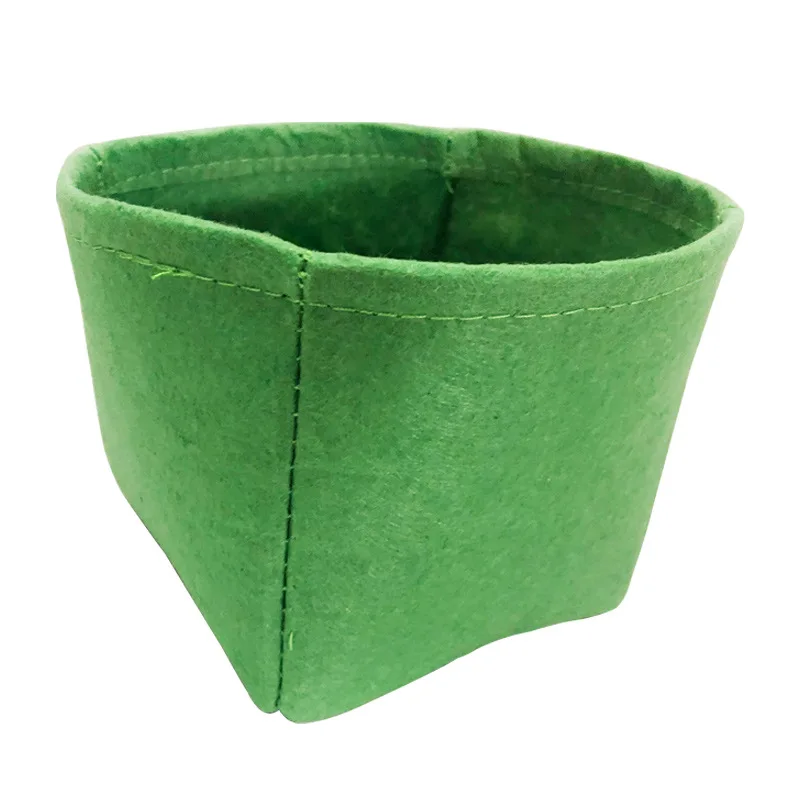 

3pcs/sets Felt Fleshy Flower Tray Creative Desktop Flower Basket Plant Growing Bag Two Big and One Small Combination Flower Pot