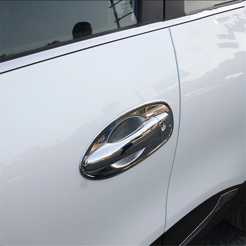 Стикер для автомобиля Стайлинг Renault Kadjar 2016 2017 ABS Хромированная ручка Чаша внешняя