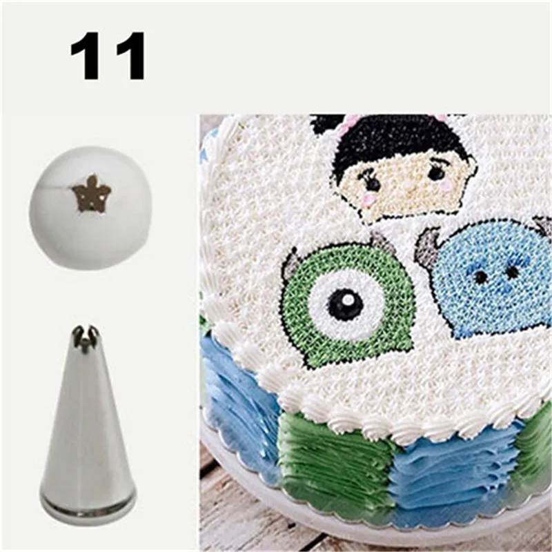

TTLIFE #11 Icing Piping Nozzle Stainless Steel Pastry Tools Cupcake Pastry Tips Cakes Dessert Decoration Tool Fondant Cream Mold