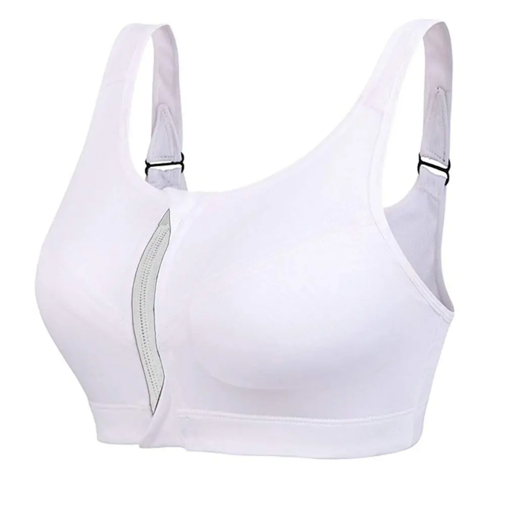 

No Rim Professional High-strength Four-stage Shockproof Sports Bra Front Zipper Sports Underwear