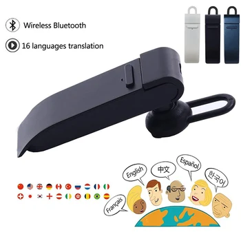 

Intelligent 16 Languages instant portable business translator earphone voice device smart Wireless bluetooth Earphone