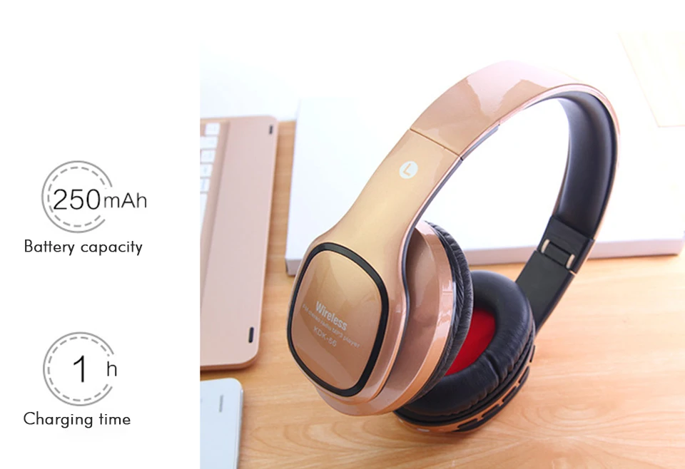 Sport bluetooth headphone noise cancelling wireless headphones handsfree bluetooth headphone with mic sd tf card slot fm radio (7)