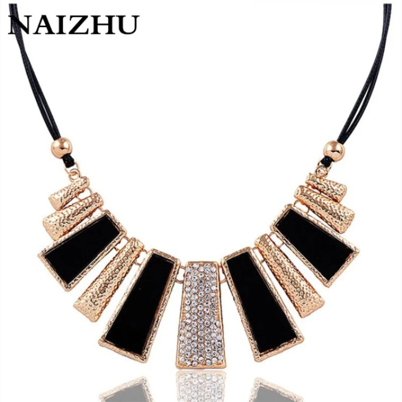 

2018 Big Brand Vintage Geometric Necklaces & Pendants Collier Femme Fashion Statement Necklace for Women Collar Mujer Bijoux