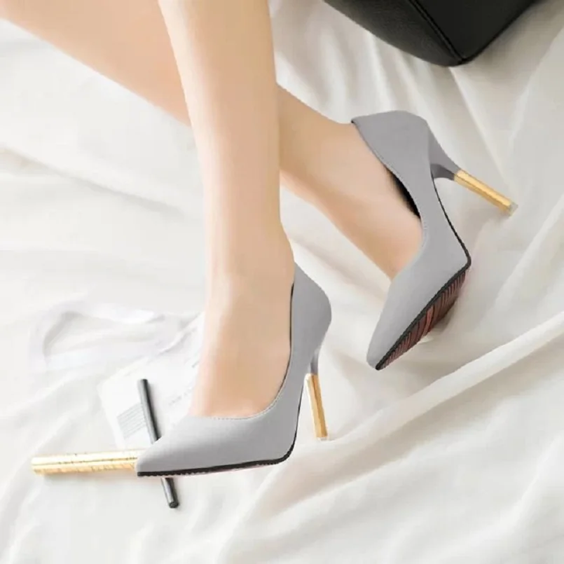 Cresfimix tacones altos women cool comfortable high heel shoes lady classic black office high heel pumps cute sexy shoes a3241
