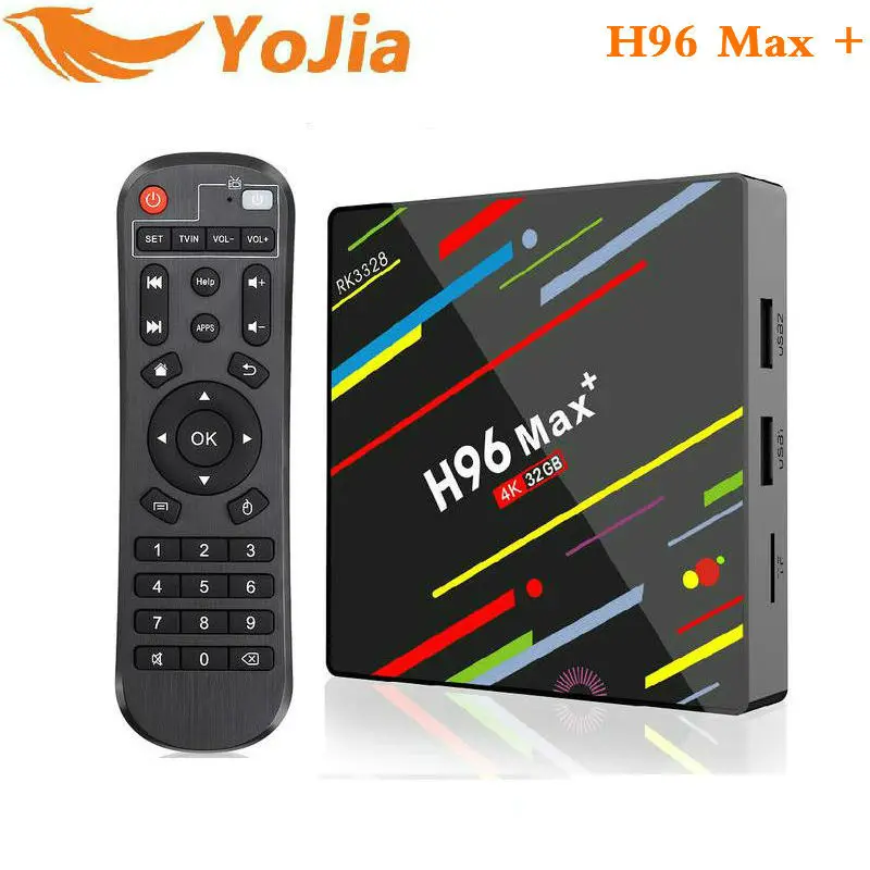 preço H96 MAX Mais Inteligente CAIXA de TV Android 8.1 k Media Player QuadCore RK3328 4 4g g 64 32g H96 Max + IP TV TVBOX USB3.0 pk h96 pro MX10
