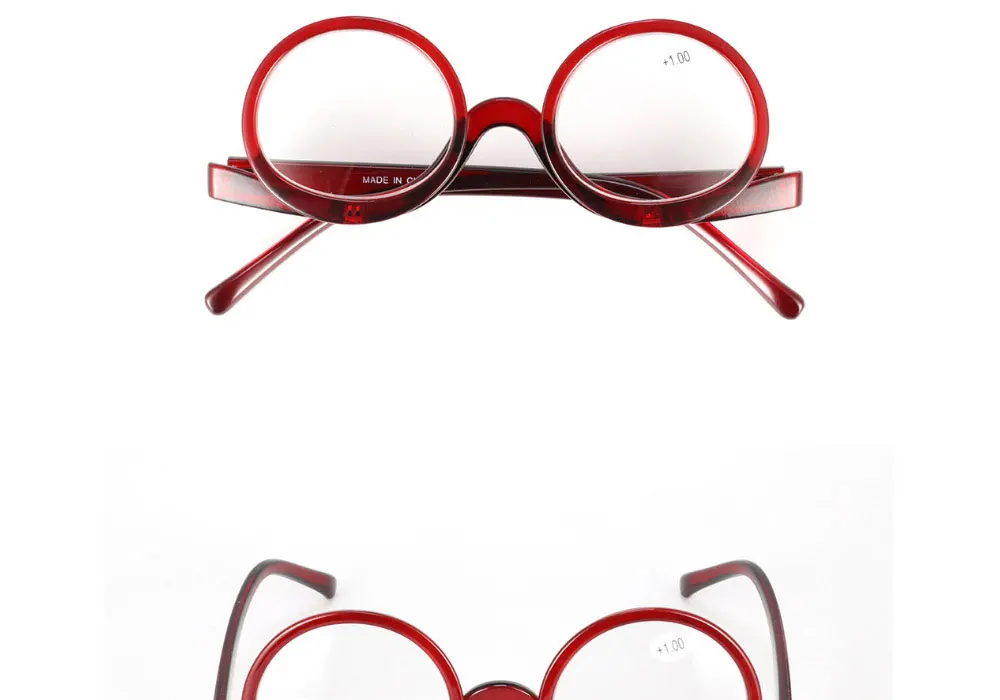 Модные ультра-прозрачные очки для макияжа, флип-линзы, очки унисекс, очки для чтения, маленькие и легко носить с собой
