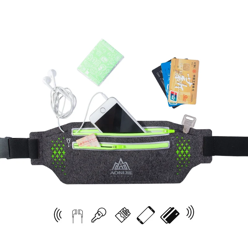 AONIJIE Adjustable Slim Running Waist Belt Jogging Bag Fanny Pack Travel Marathon Gym Workout Fitness 6.9 in Phone Holde AONIJIE Adjustable Slim Running Waist Belt Jogging Bag Fanny Pack Travel Marathon Gym Workout Fitness 6.9 in Phone Holde