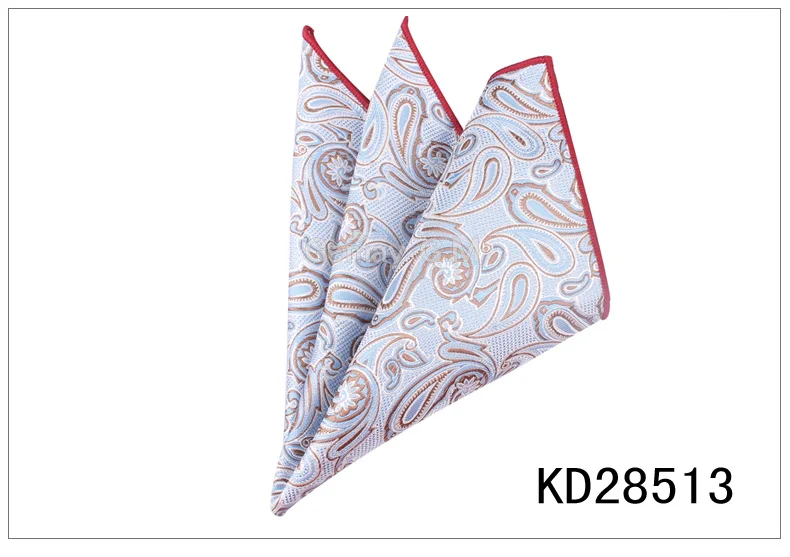 KD28513 Мужские карманные квадратные костюмы, носовые платки для мужчин с цветочным рисунком, мужские носовые платки, повседневный костюм, квадратные носовые платки, полотенца для мужчин, вечерние, 25 см x 25 см - Цвет: KD28513