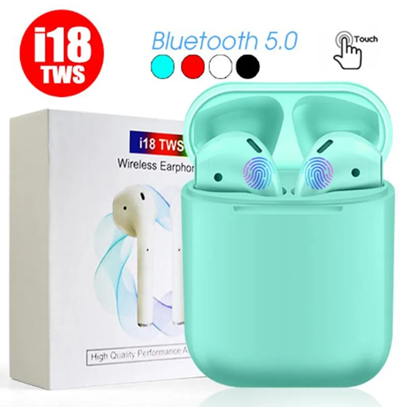 

i18 tws Bluetooth Earphone 1:1 Wireless earphones Touch control Earbuds 3D Surround Sound for Phone Xiaomi
