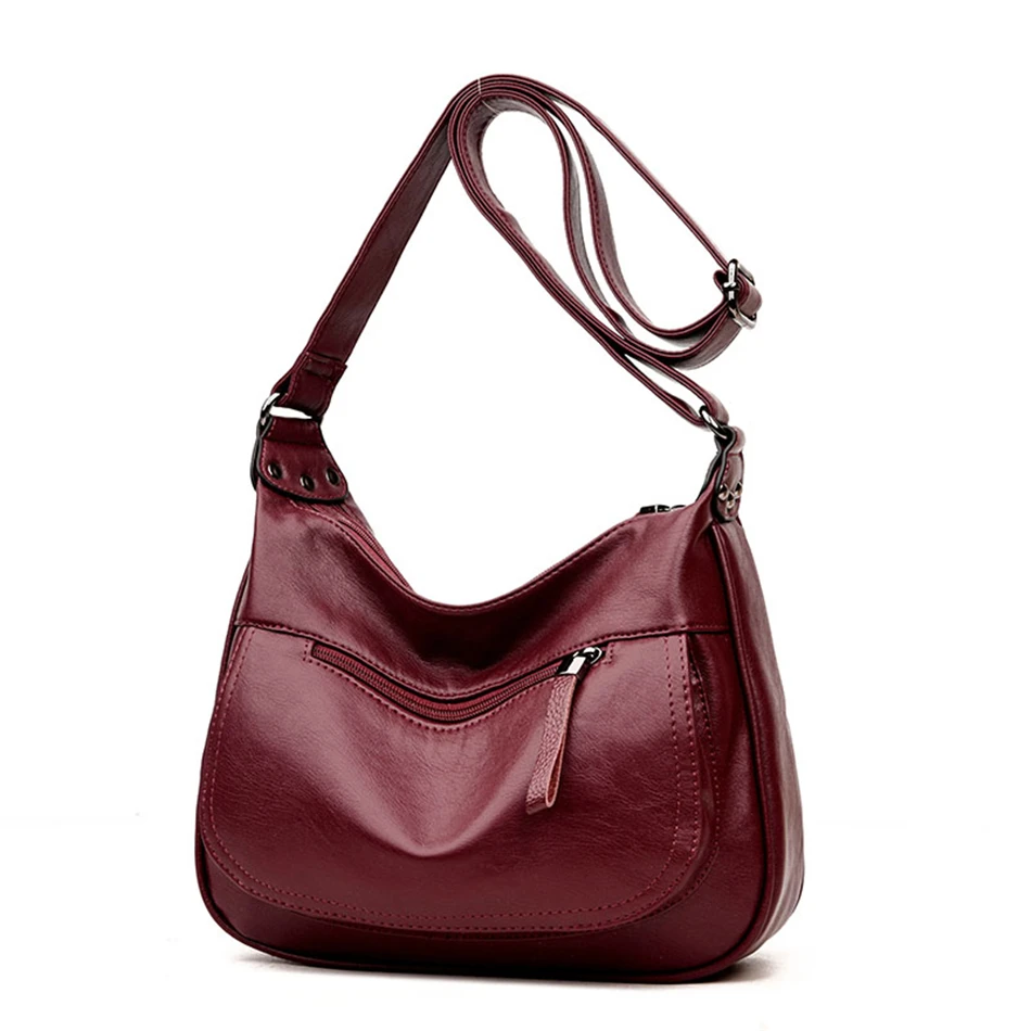Новые высококачественные роскошные женские сумки из мягкой кожи, дизайнерские сумки через плечо для женщин