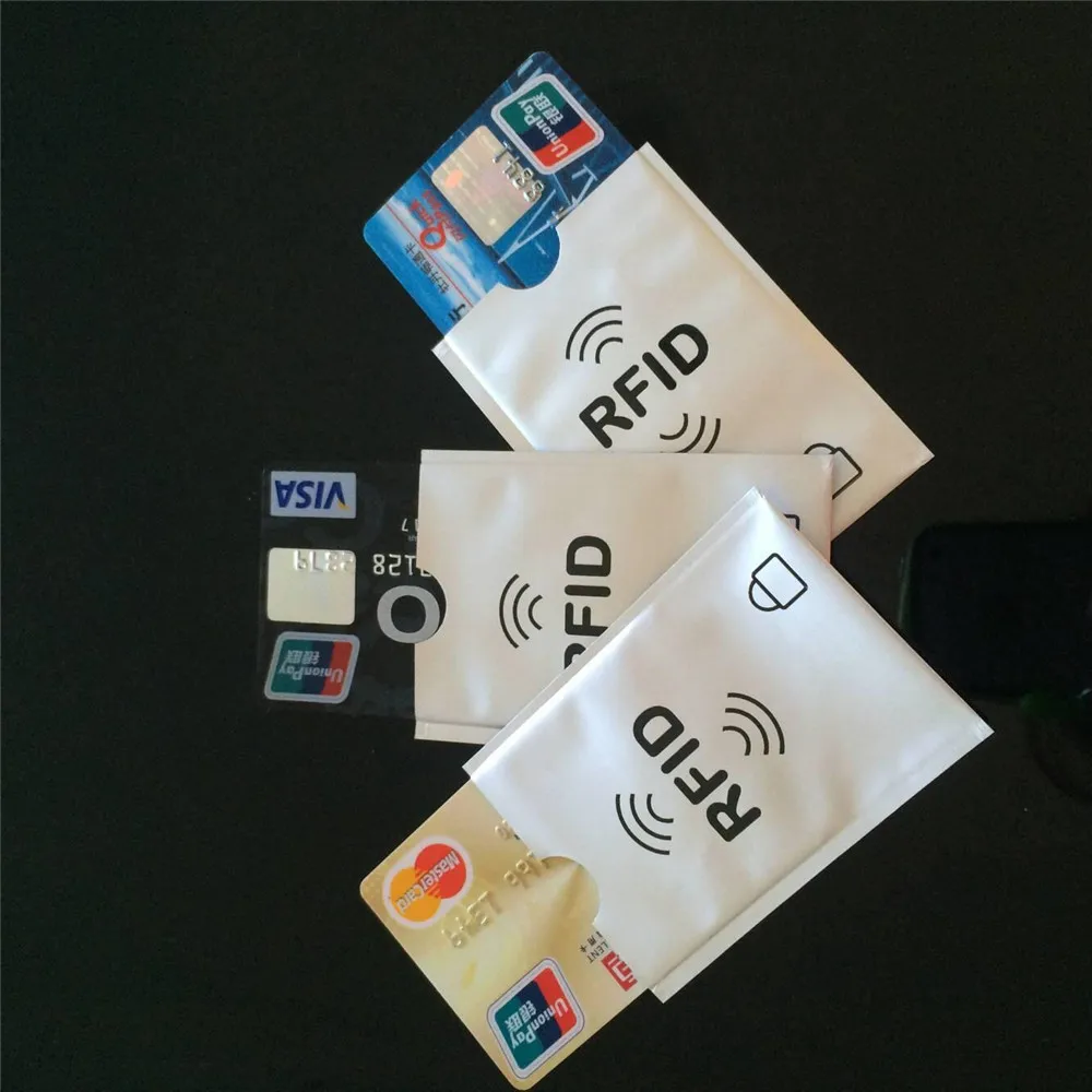 

RFID Shielded Sleeve Card Blocking Protector Debit Credit Contactless NFC Security Card Prevent Unauthorized Scan Card Holder