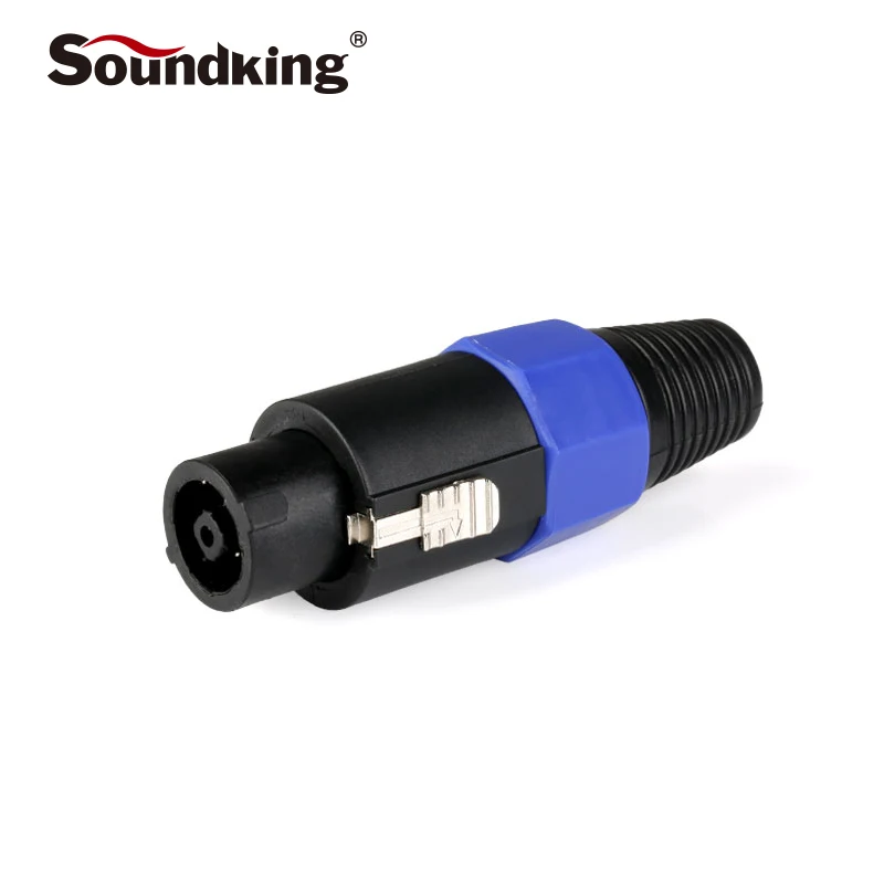 

Soundking Professional audio plug 8 pin Speaker plug copper material audio ohm plug for speaker cable C39